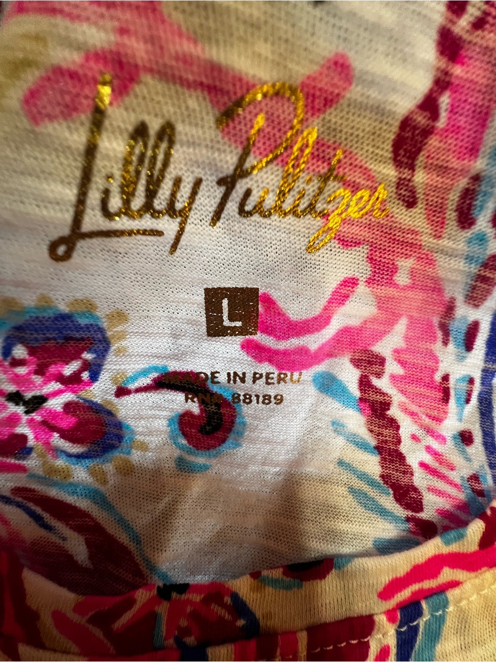 Lilly Pulitzer Pink & Turquoise Paisley Short-Sleeve Top - Picture 11 of 14